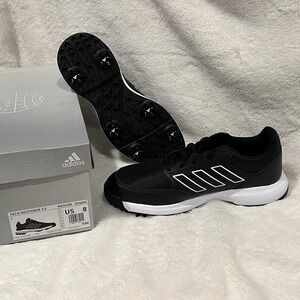 New adidas Tech Response 3.0  Golf Shoe Black/Black/White GV6890 Men's 8 NWT